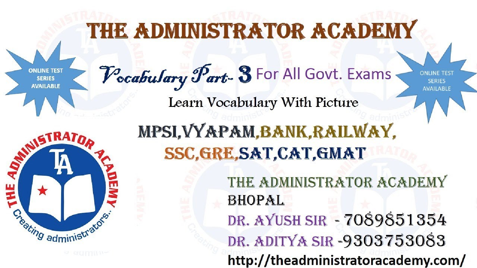 The Administrator IAS Academy Bhopal Hero Slider - 1